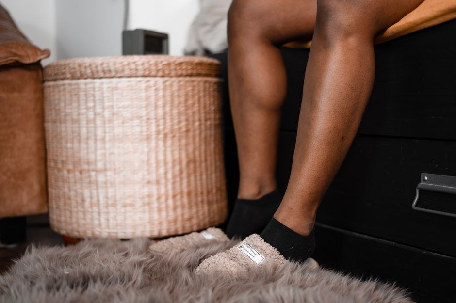 Chunky Knit Plush Slippers